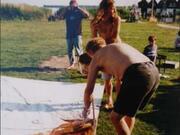 Holzbootfreunde Fischland e.V. - Lohen (färben) der Baumwollsegel