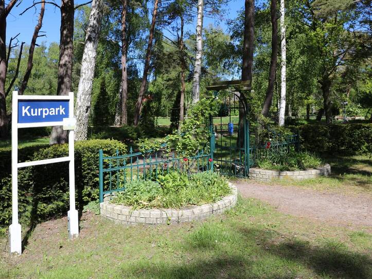 Kurpark Dierhagen – Eingang