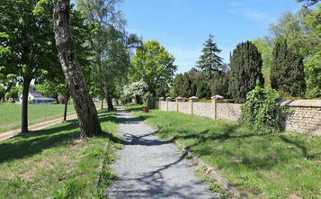 Barnstorf-Tour - Weg am Friedhof vorbei