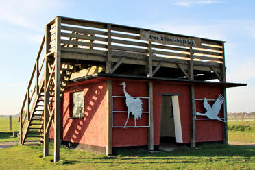 Beobachtungsplattform -Uns Kranichutkiek- bei Flemendorf