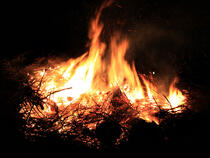 Ostserfeuer im Ostseebad Ahrenshoop