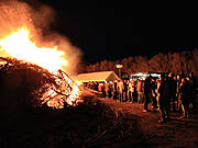 Ostserfeuer im Ostseebad Ahrenshoop