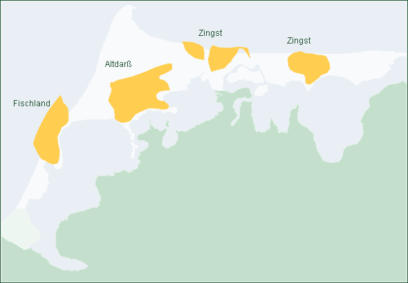 Karte kalteiszeitliche Inselkerne