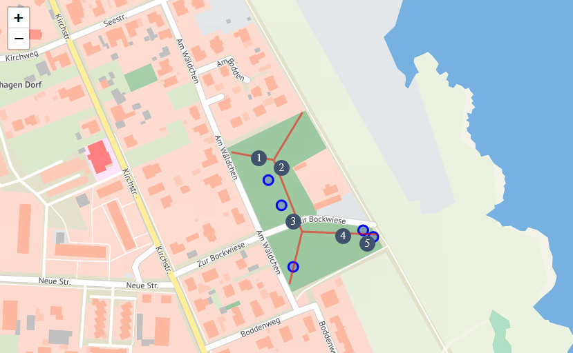 Karte Kulturpfad Wustrow