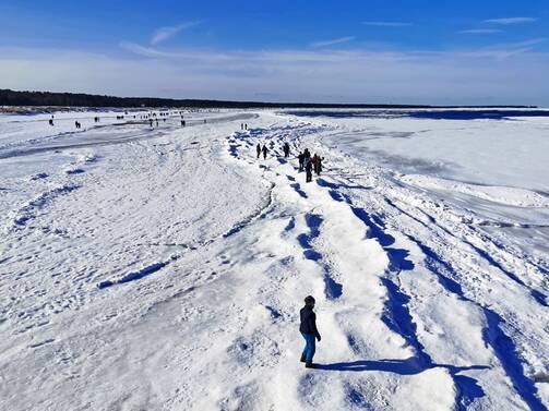 Winter 2026 - Blick von der Seebrücke Prerow