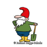 Zwerg mit Schaufel