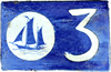 Blaue Kachel - Kulturpfad Wustrow