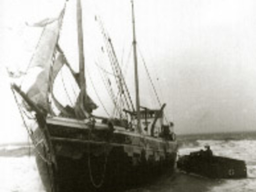 Seenotrettung - 1965 - Dänischer 2-Mast-Schoner STINNE
