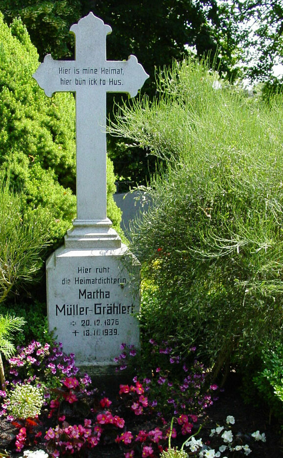 Grabstätte der Heimatdichterin Martha Müller-Grählert im Ostseeheilbad Zingst