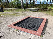 Spielplatz in Zingst, am Deich / Seebrücke - Trampolin